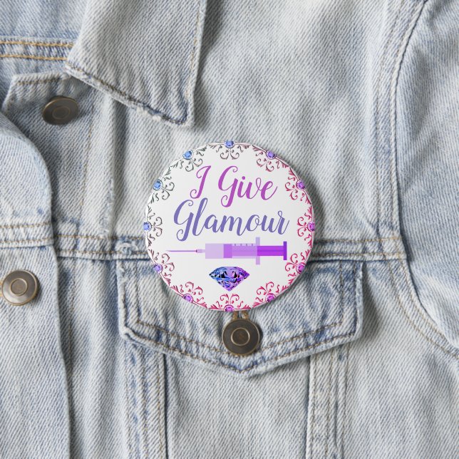 Glamour-Krankenschwester Button (Beispiel)