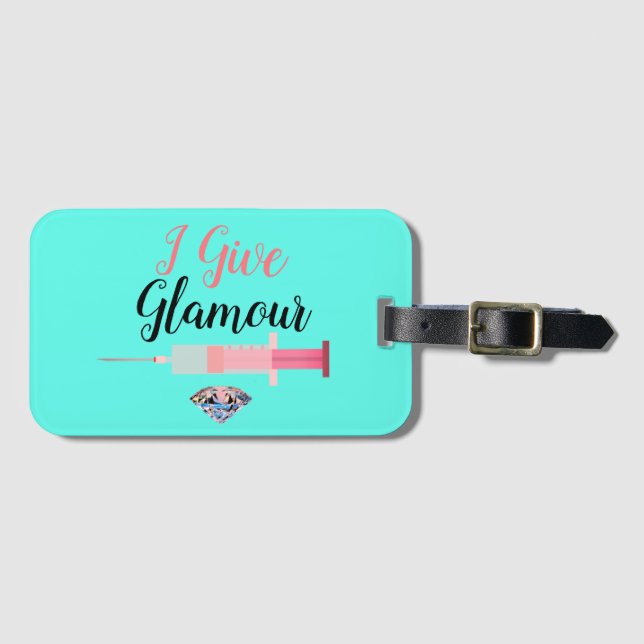 Glamour Krankenschwester erschossen lustige medizi Gepäckanhänger (Vorderseite (Horizontal))