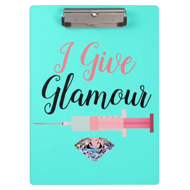 Glamour Krankenschwester erschossen niedlichen lus Klemmbrett (Vorderseite)