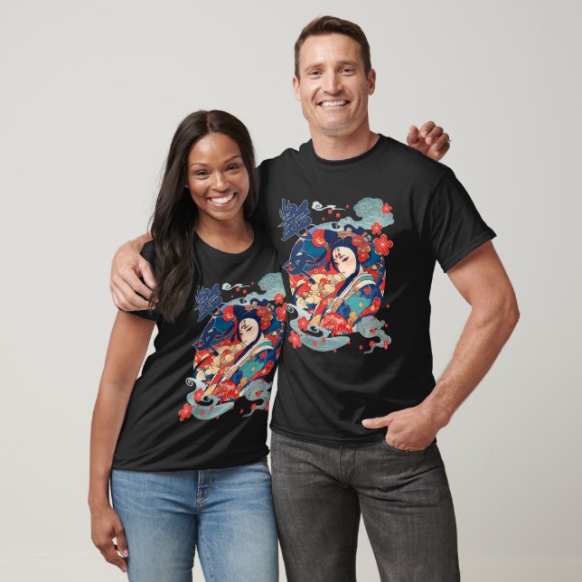 Glamour Lady in Kimono T-Shirt (Unisex)