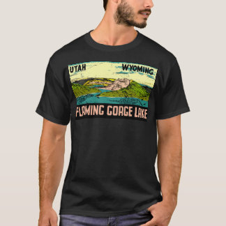 Glamour Lake Vintag Utah Wyoming Ret T-Shirt
