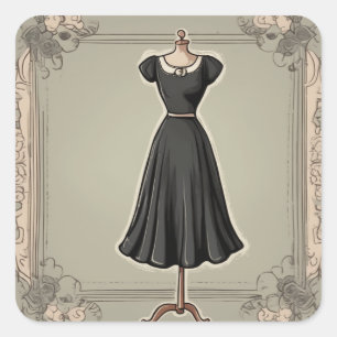 Glamour LBD Art Sticker Collection