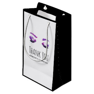 Glamour Lila Eyes & Brows Aquarell Vielen Dank Kleine Geschenktüte