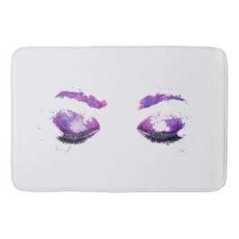 Glamour Lila Eyes & Brows Wasserfarbe Badematte