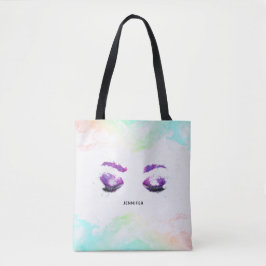 Glamour Lila Eyes & Brows Wasserfarbe Tasche