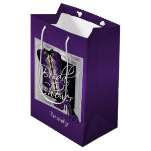 Glamour Lingerie Brautparty   LILA Mittlere Geschenktüte