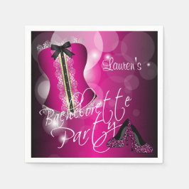 Glamour Lingerie Junggeselinnen-Abschied | Heiß ro Serviette