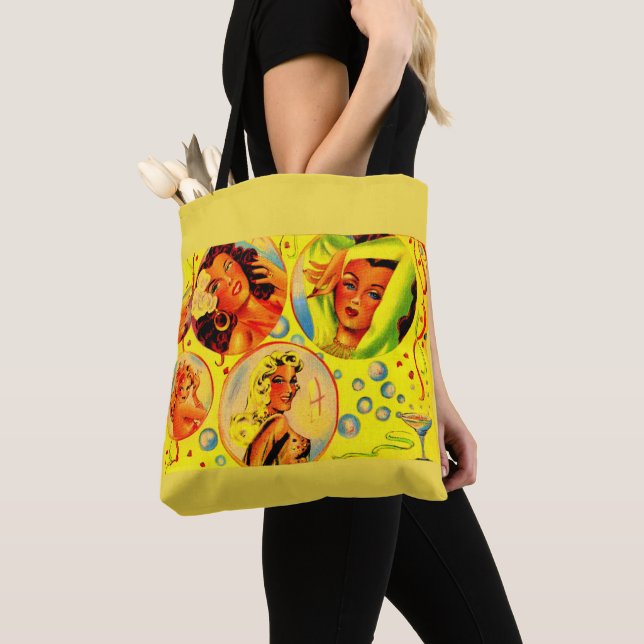 Glamour-Mädchen der 40er Jahre drucken Tasche (Von Nahem)