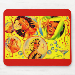 Glamour-Mädchen der 40er Jahre Mousepad