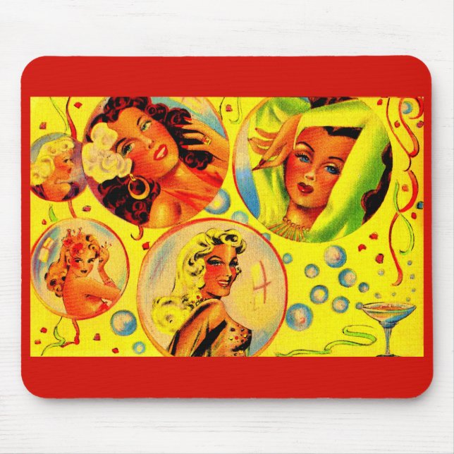 Glamour-Mädchen der 40er Jahre Mousepad (Vorne)