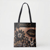 Glamour-Mädchen-Lippenstift u. Blumenjuwelen