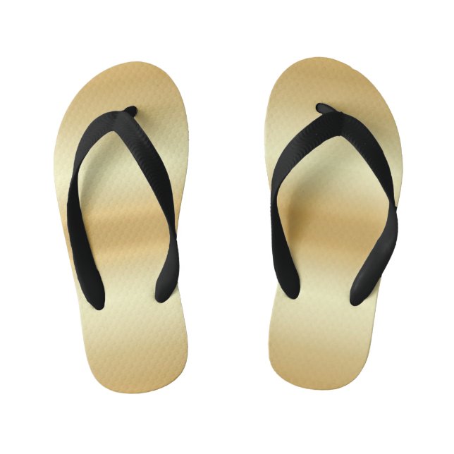 Glamour Modern Custom Imitats Gold Template Kinderbadesandalen (Fußbett)