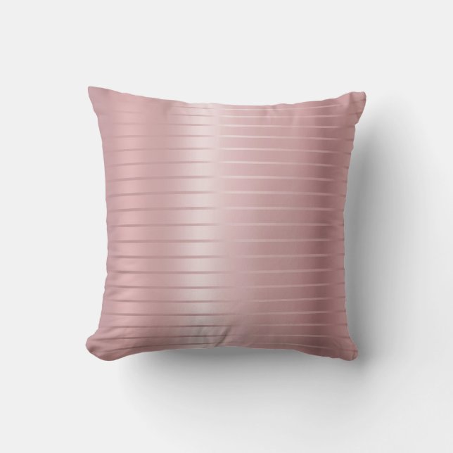 Glamour Moderne Elegante Rose Gold Template Kissen (Vorderseite)