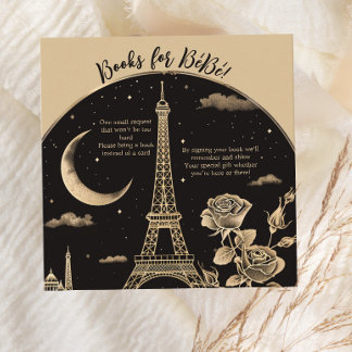 Glamour Paris Eiffel Tower Books for Baby Begleitkarte