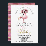 Glamour Pink Flamingo 50. Geburtstag Einladung<br><div class="desc">Glamour Pink Flamingo 50. Geburtstag Einladung für Frauen. Durch Klicken auf Personalisieren können Sie den Beispieltext ganz individuell anpassen. Klicken Sie auf Anpassen/Bearbeiten mit dem Entwurfstool,  um den Schriftart,  die Farbe des Schriftartes,  die Größe des Schriftartes zu ändern oder um Text- oder Entwurfselemente hinzuzufügen/zu löschen/zu ändern.</div>