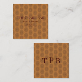 Glamour Quadratische Visitenkarte