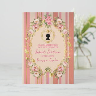 Glamour Regency Era 16 . Geburtstag Einladung