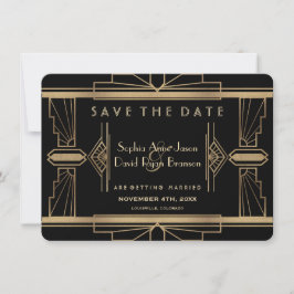 Glamour Roaring 20's Great Save the Date