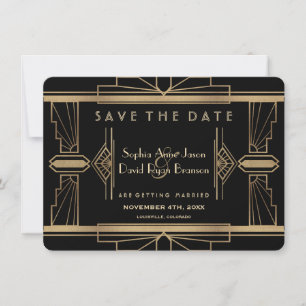 Glamour Roaring 20's Great Save the Date