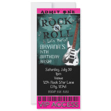 Glamour Rock'n'Roll Star GeburtstagsTicket VIP Par