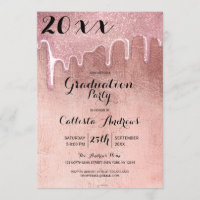 Glamour Rose Gold Dick Glitzer Tropfen Abschluss