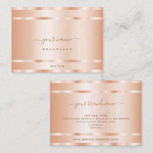 Glamour Rose Gold Effekt Luxus und Beruflich Visitenkarte