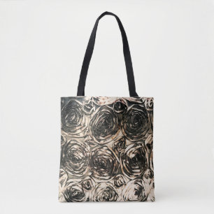 Glamour Rose Goldbronze Blütenglanz Tasche