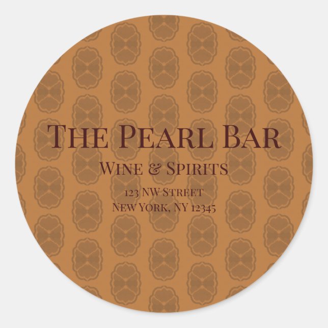 Glamour Runder Aufkleber (Vorderseite)