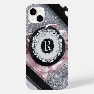 Glamour Silver Glitzer iPhone Case
