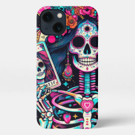 Glamour Skeletts Tarot Cards Handy Case iPhone Hülle