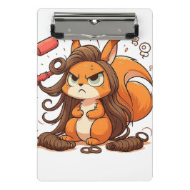 Glamour Squirrel Hair Day Mini Klemmbrett