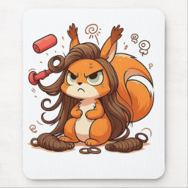 Glamour Squirrel Hair Day Mousepad