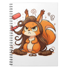 Glamour Squirrel Hair Day Notizblock