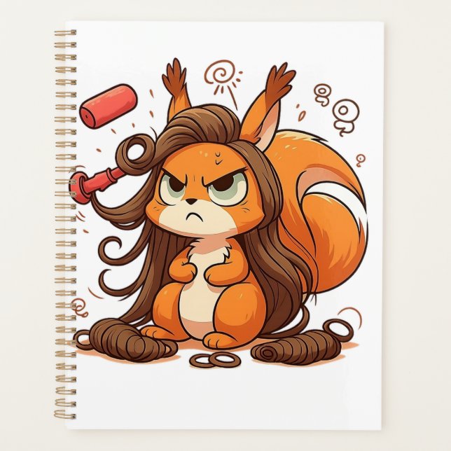 Glamour Squirrel Hair Day Planer (Vorderseite)