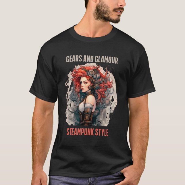 Glamour Steampunk Diva T-Shirt (Vorderseite)