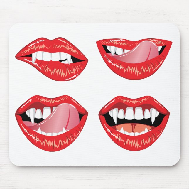 Glamour Vampirelippen Mousepad (Vorne)