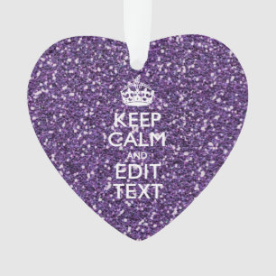 Glamour violet garder le calme Personnalisé