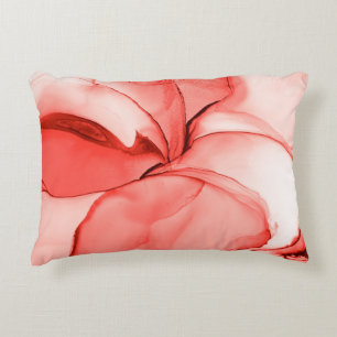 Glamour Wasserfarbe. Pastellhelleffekt. Pink Sop Dekokissen