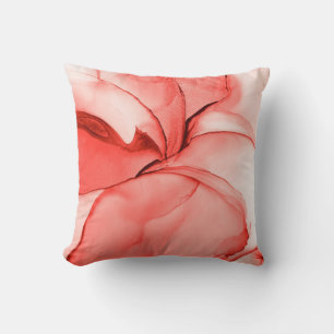 Glamour Wasserfarbe. Pastellhelleffekt. Pink Sop Kissen