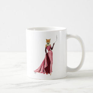 GlamourFox im Rosa Kaffeetasse