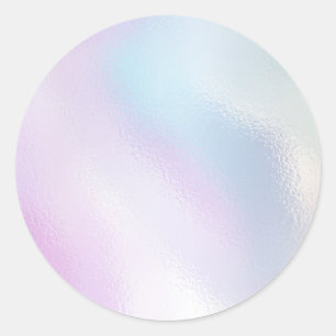 Glamourös romantisch-irisierend Perlholografie Runder Aufkleber