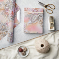 Glamouröse 3-D-Blume mit glänzender Tinte