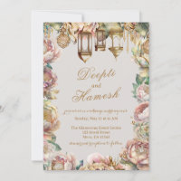 Glamouröse arabische Nächte Pastel Floral Hochzeit