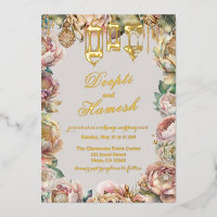 Glamouröse arabische Nächte Pastel Floral Hochzeit
