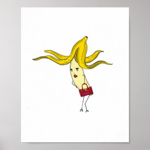 Glamouröse Banane, Bananen-Thema  Poster
