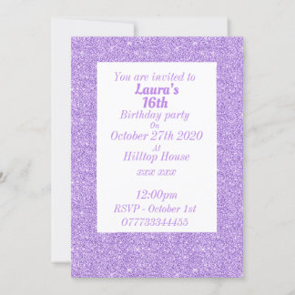 Glamouröse Einladungen zu personalisierten Geburts