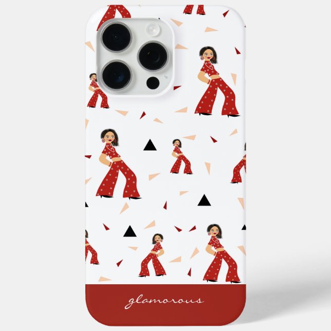 Glamouröse Frau Case-Mate iPhone Hülle (Rückseite)