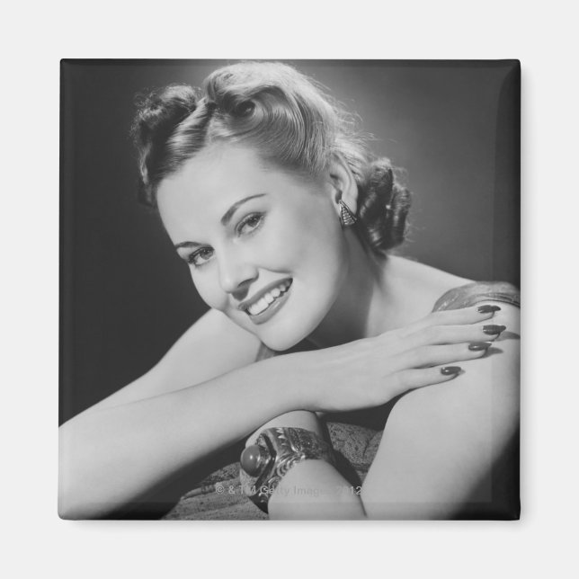 Glamouröse Frau Magnet (Vorne)