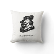 Glamouröse Frau mit Katzenmode-Illustration