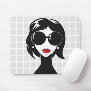 Glamouröse Frauen-Gitter-Mauspad Mousepad